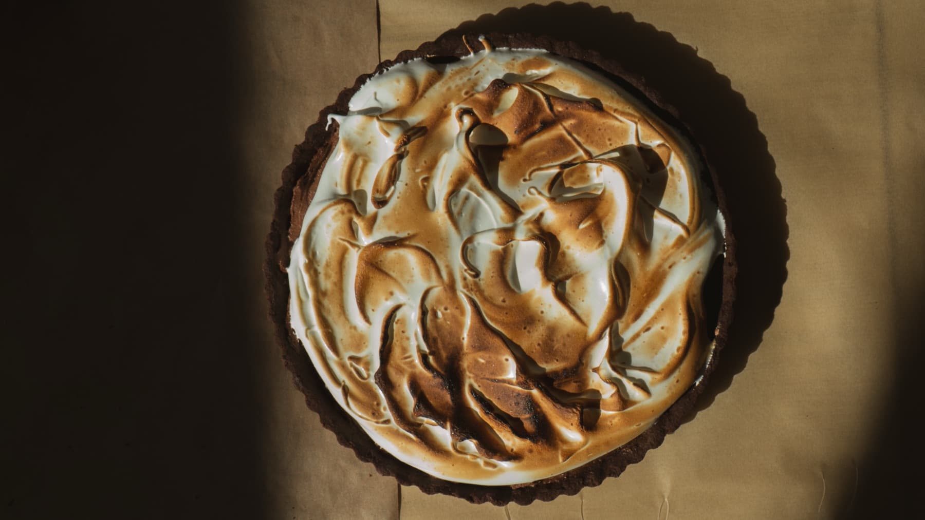 A torched meringue tart from the brunch pop-up