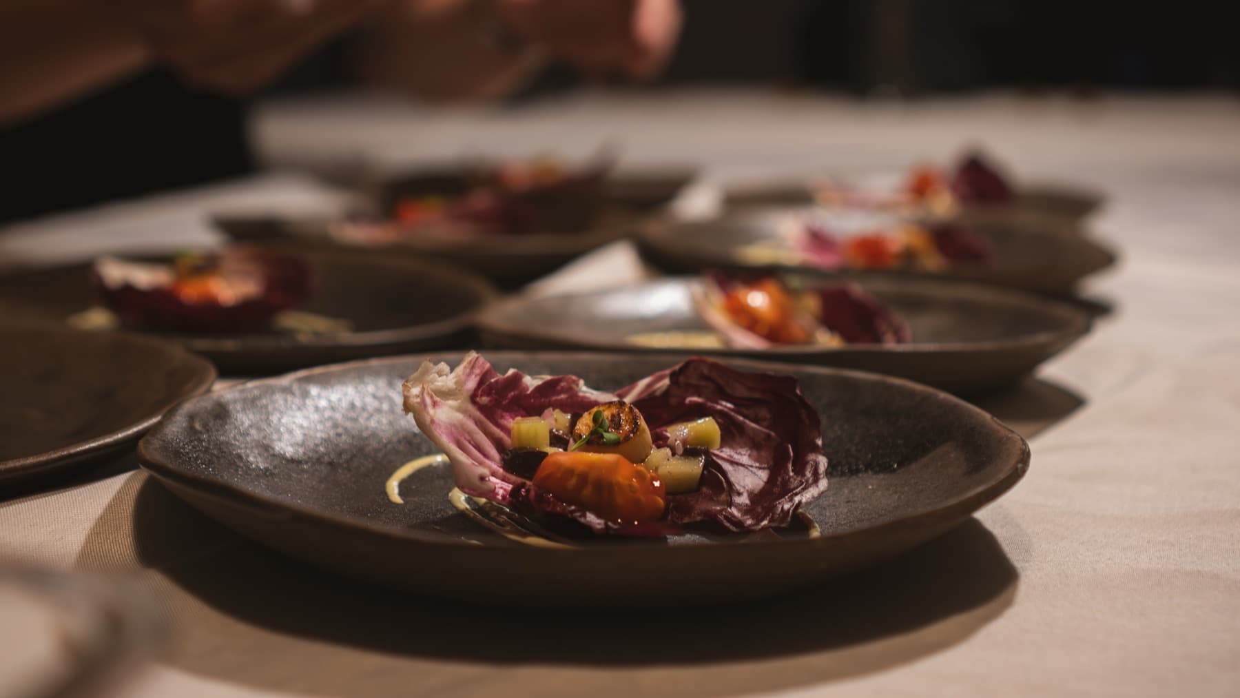 A plated course from Dinner 1.0