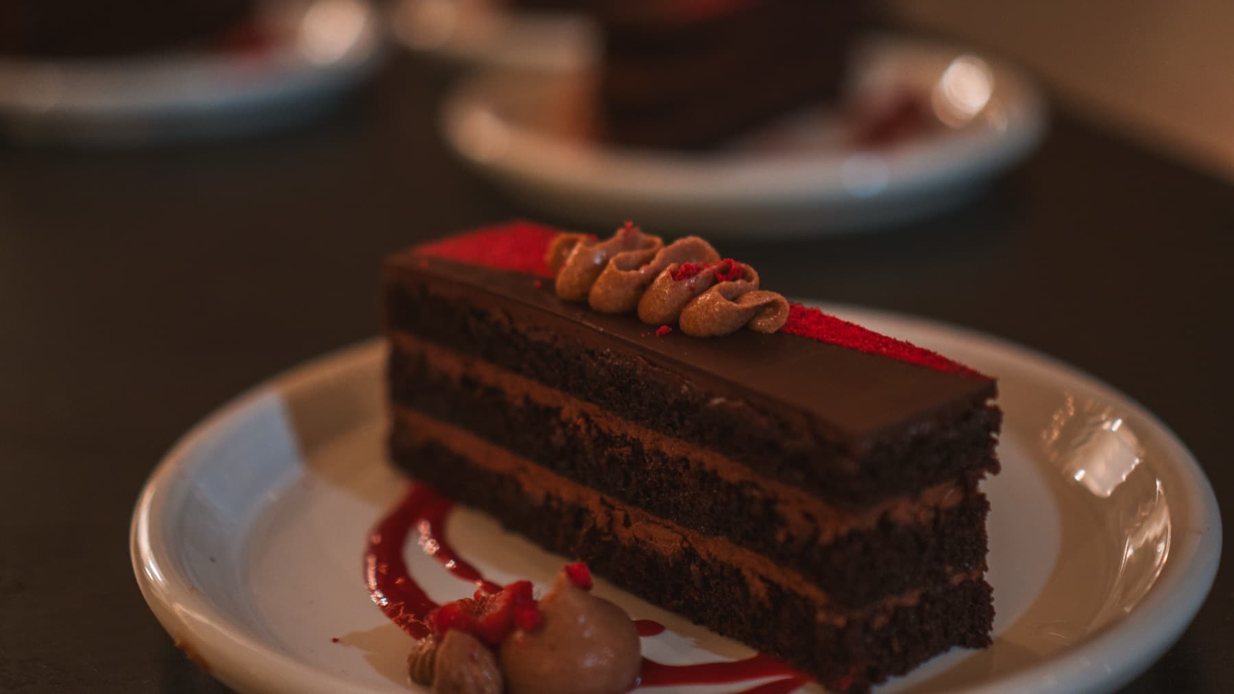 Layered chocolate cake