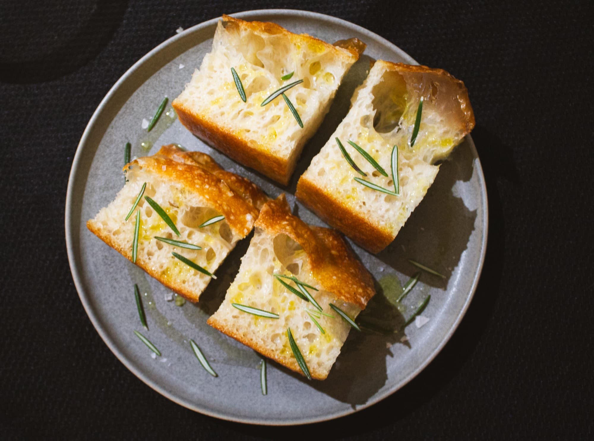 Rosemary focaccia, fresh from the oven